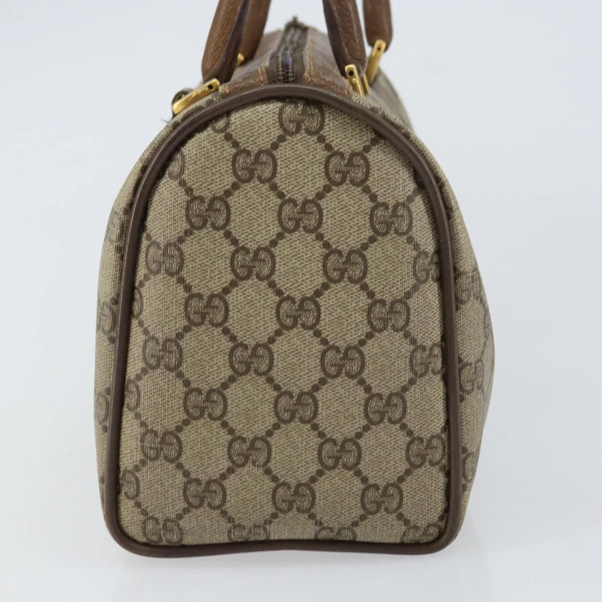 GG Supreme Sherry Line Hand Bag PVC Beige Gold - Image 6