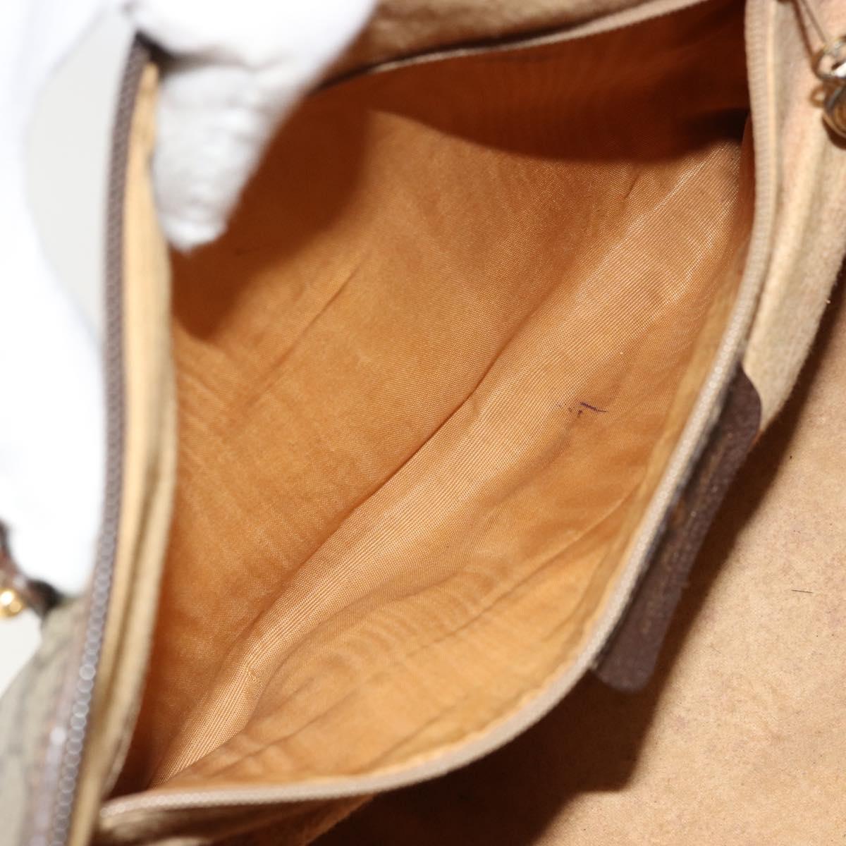 GG Supreme Web Sherry Line Hand Bag PVC Beige Gold - Image 22