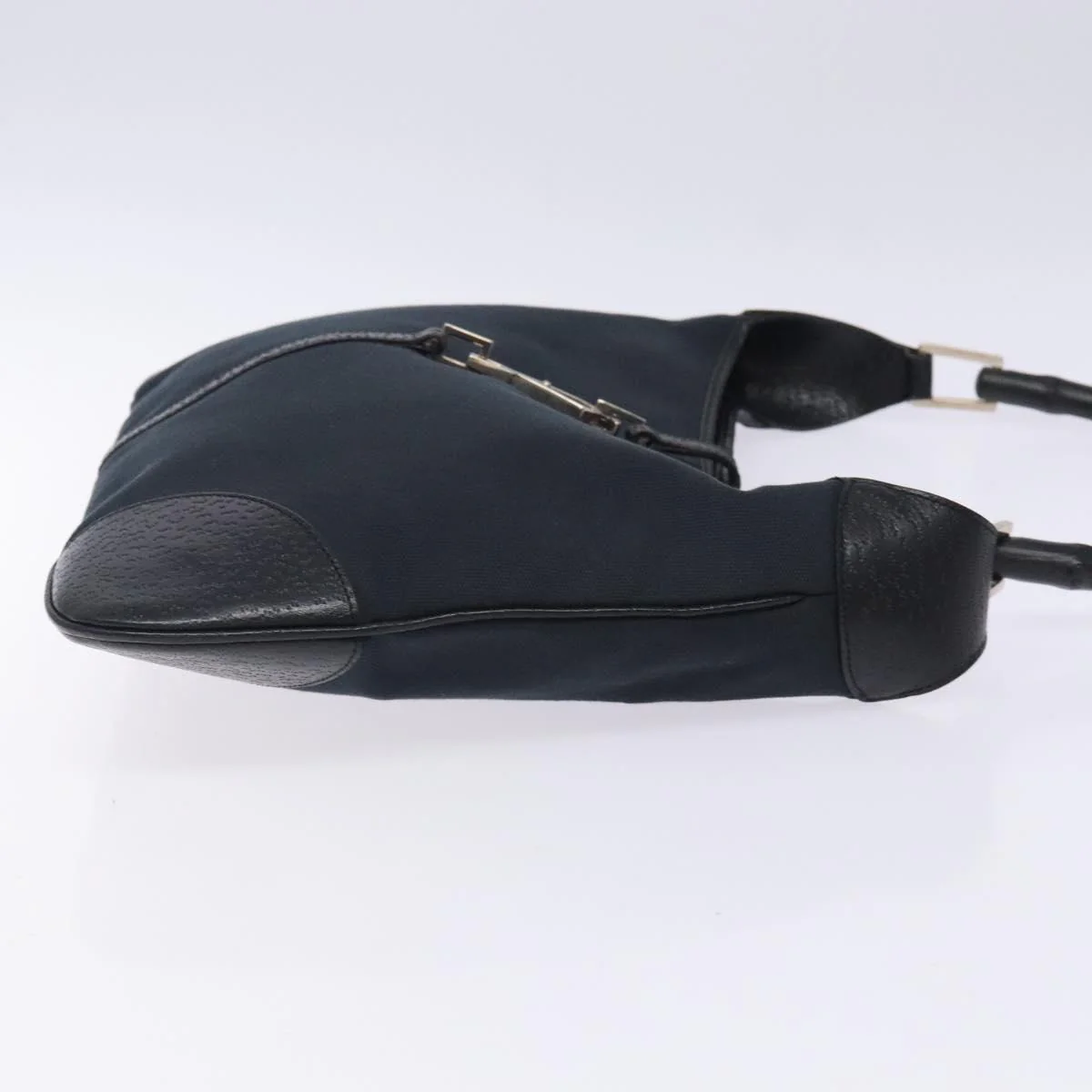 Hand Bag Bamboo Jackie Black Silver - Image 5