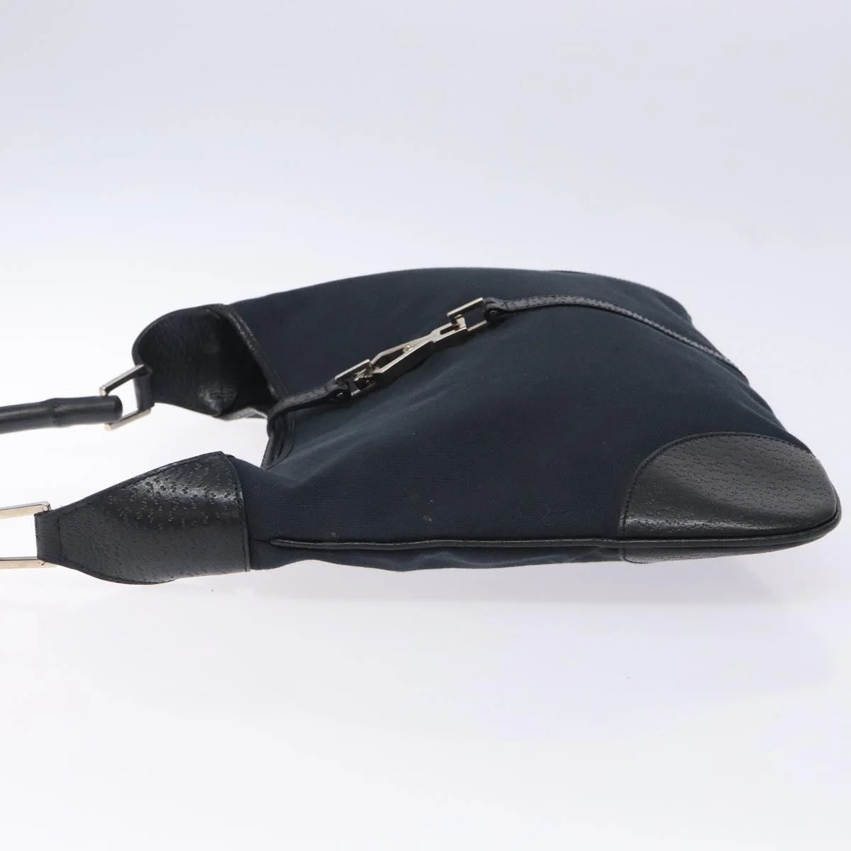 Hand Bag Bamboo Jackie Black Silver - Image 6