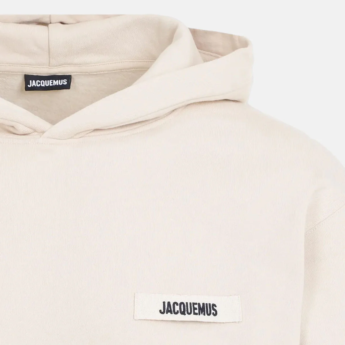 Beige Gros Grain Hoodie - Image 3