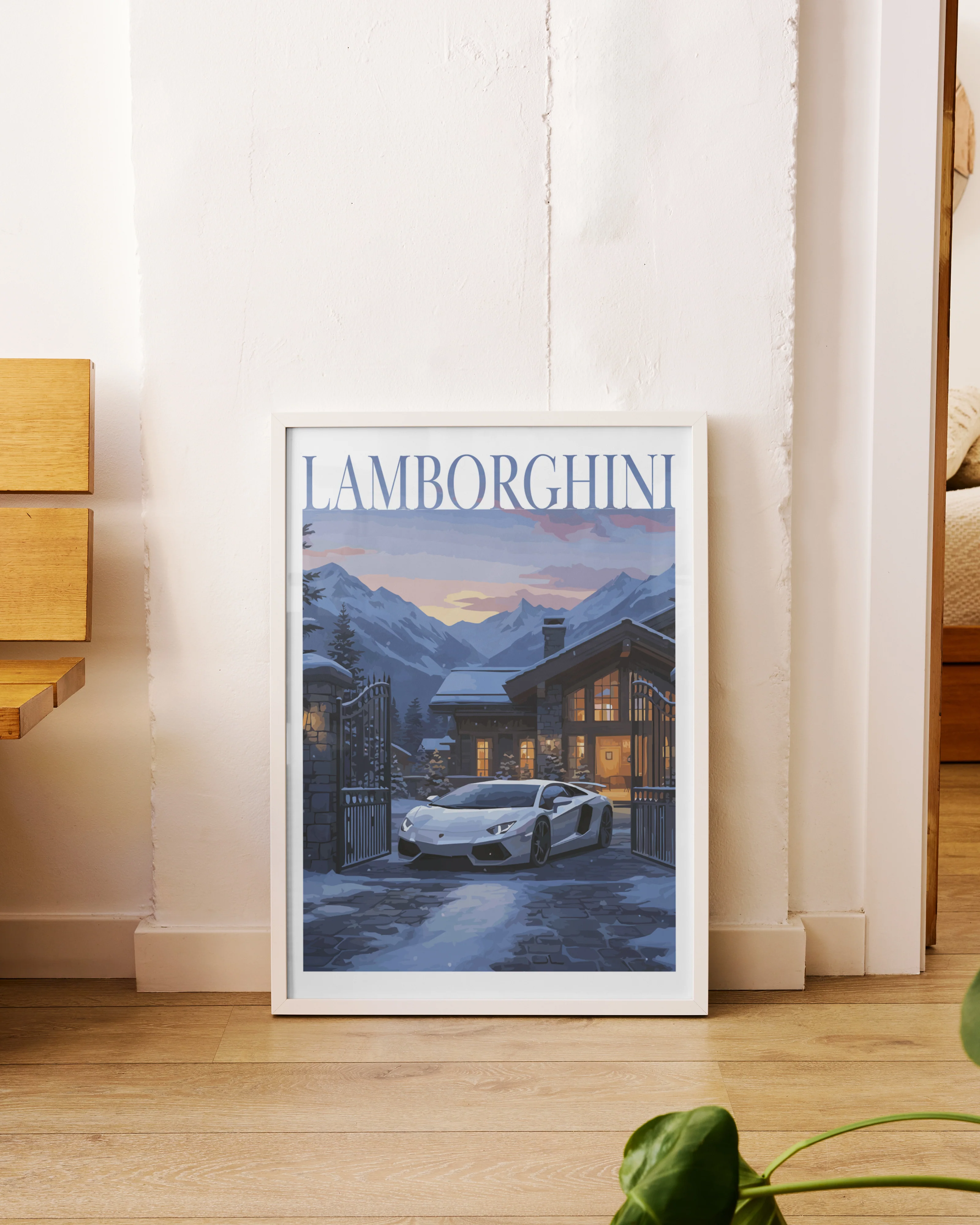 "Winter Lamborghini No.1" Poster - Image 3