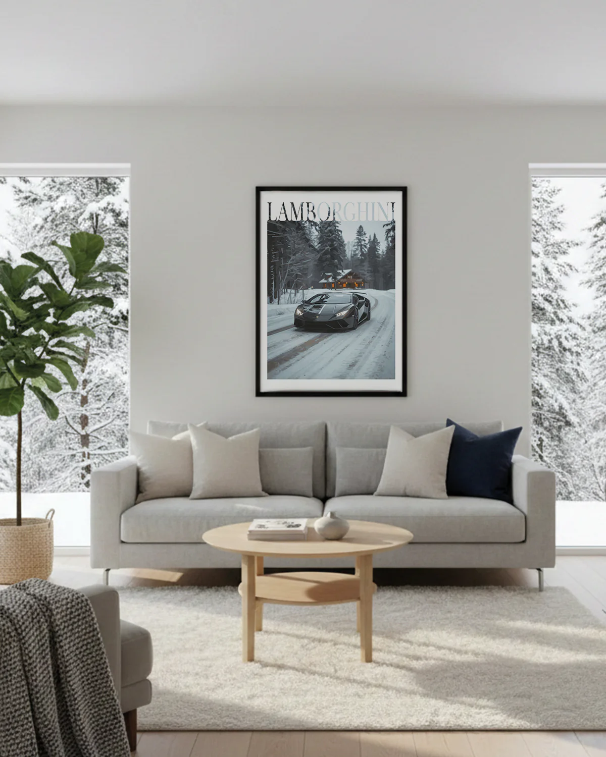 "Winter Lamborghini No.2" Poster - Image 2