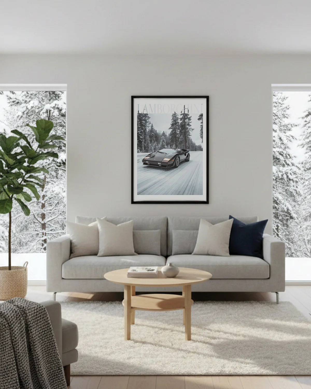 "Winter Lamborghini No.3" Poster - Image 2