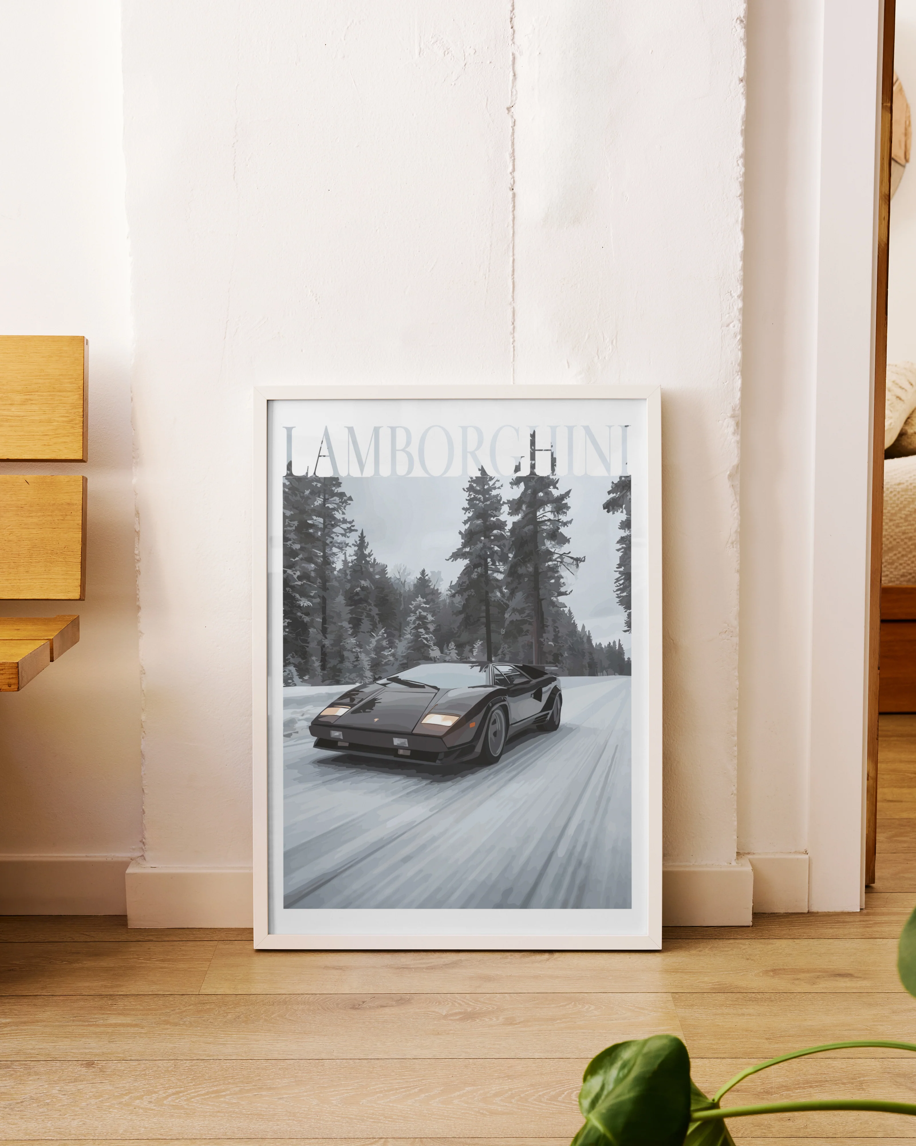 "Winter Lamborghini No.3" Poster - Image 3