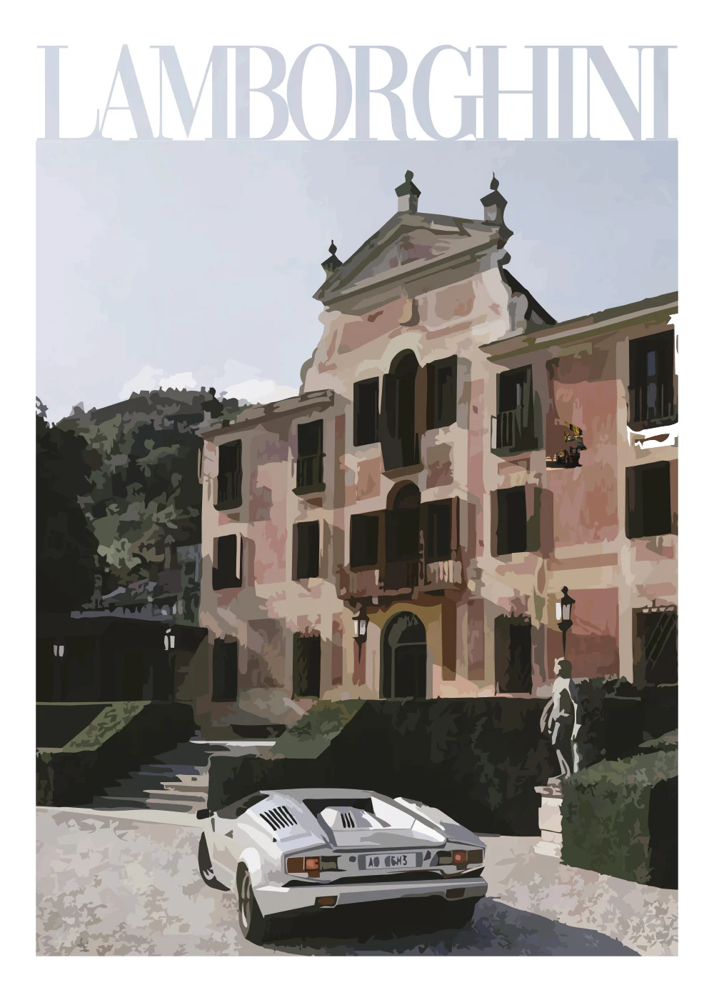 "Old Money Lamborghini" Poster