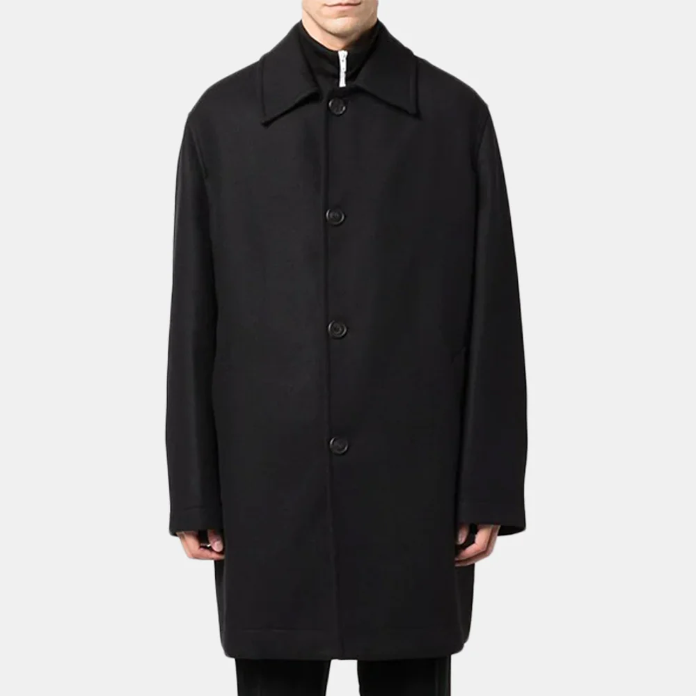 Logo-print coat - Image 3