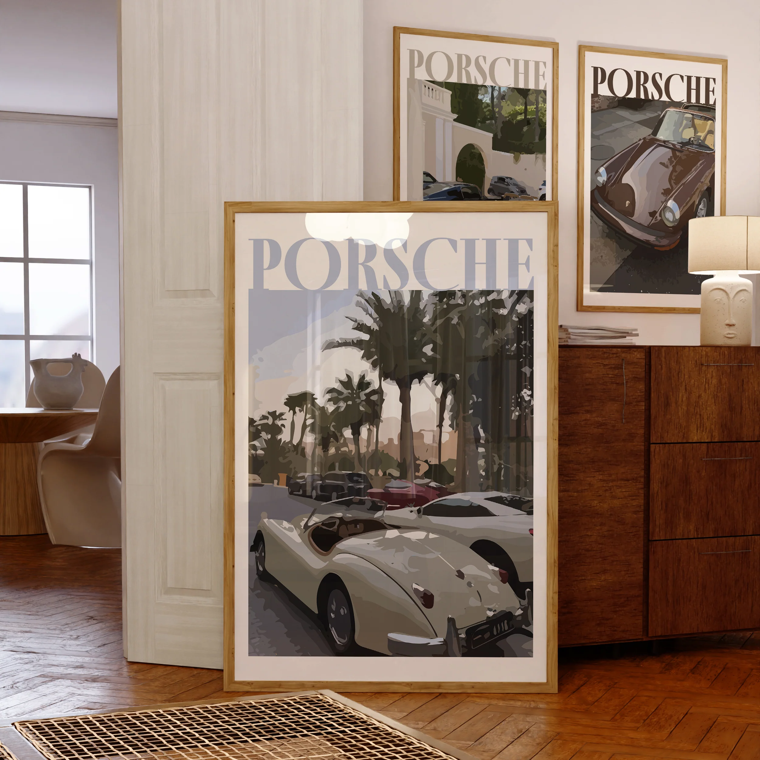 "Old School Porsche No.4" Poster - Image 3