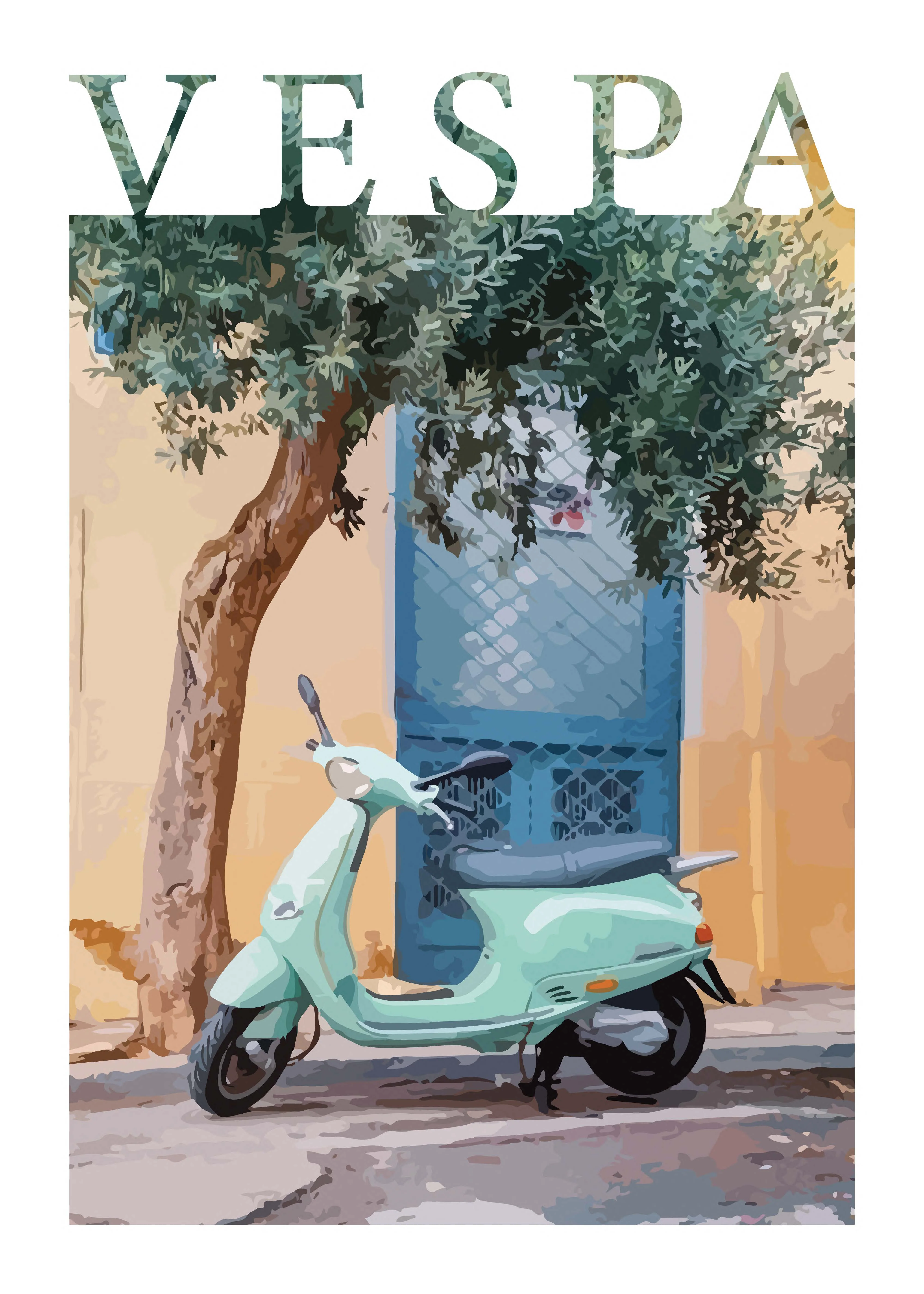 "Piaggio Vespa" No.4" Poster