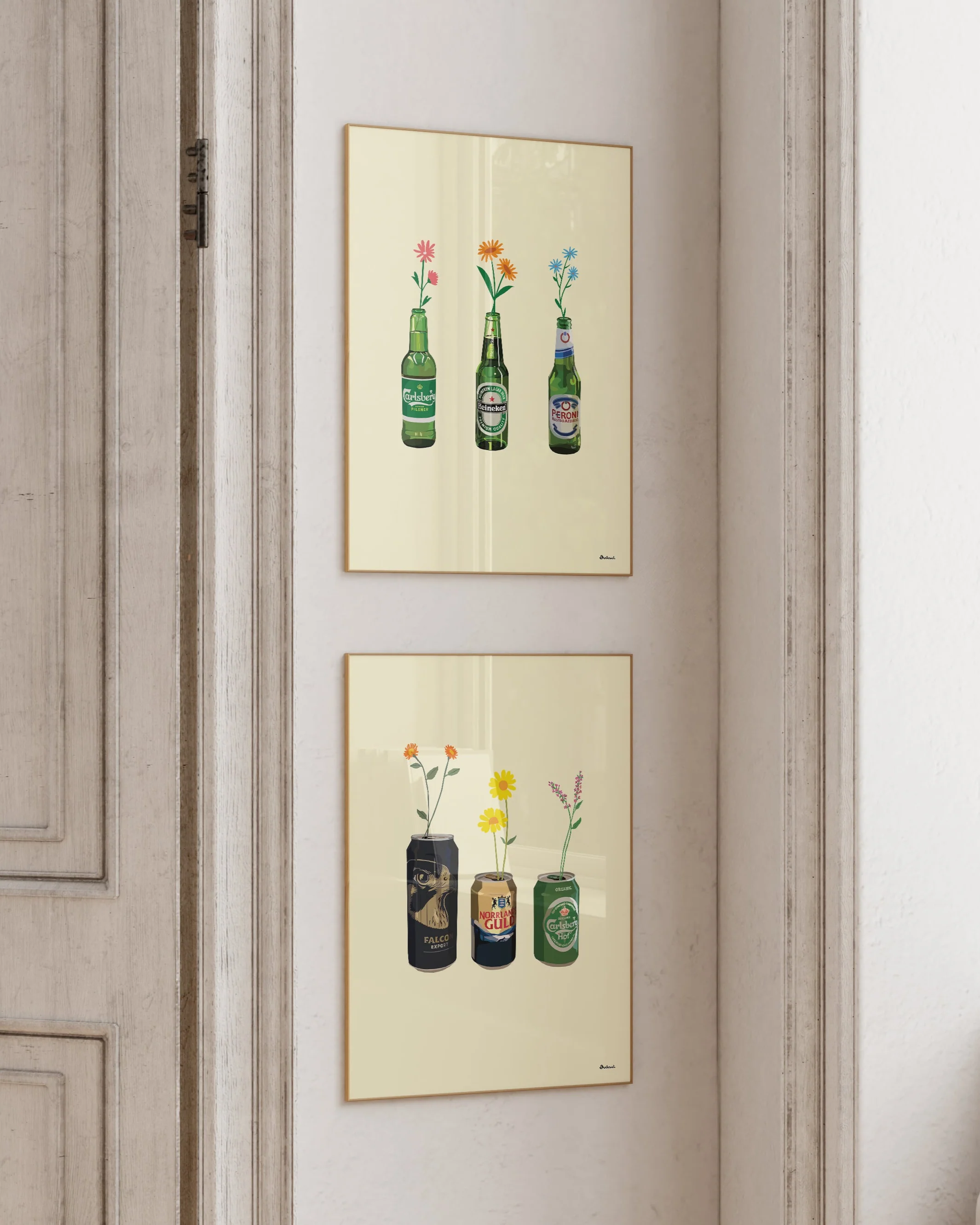 Sprouting Beer Cans Poster - Image 3