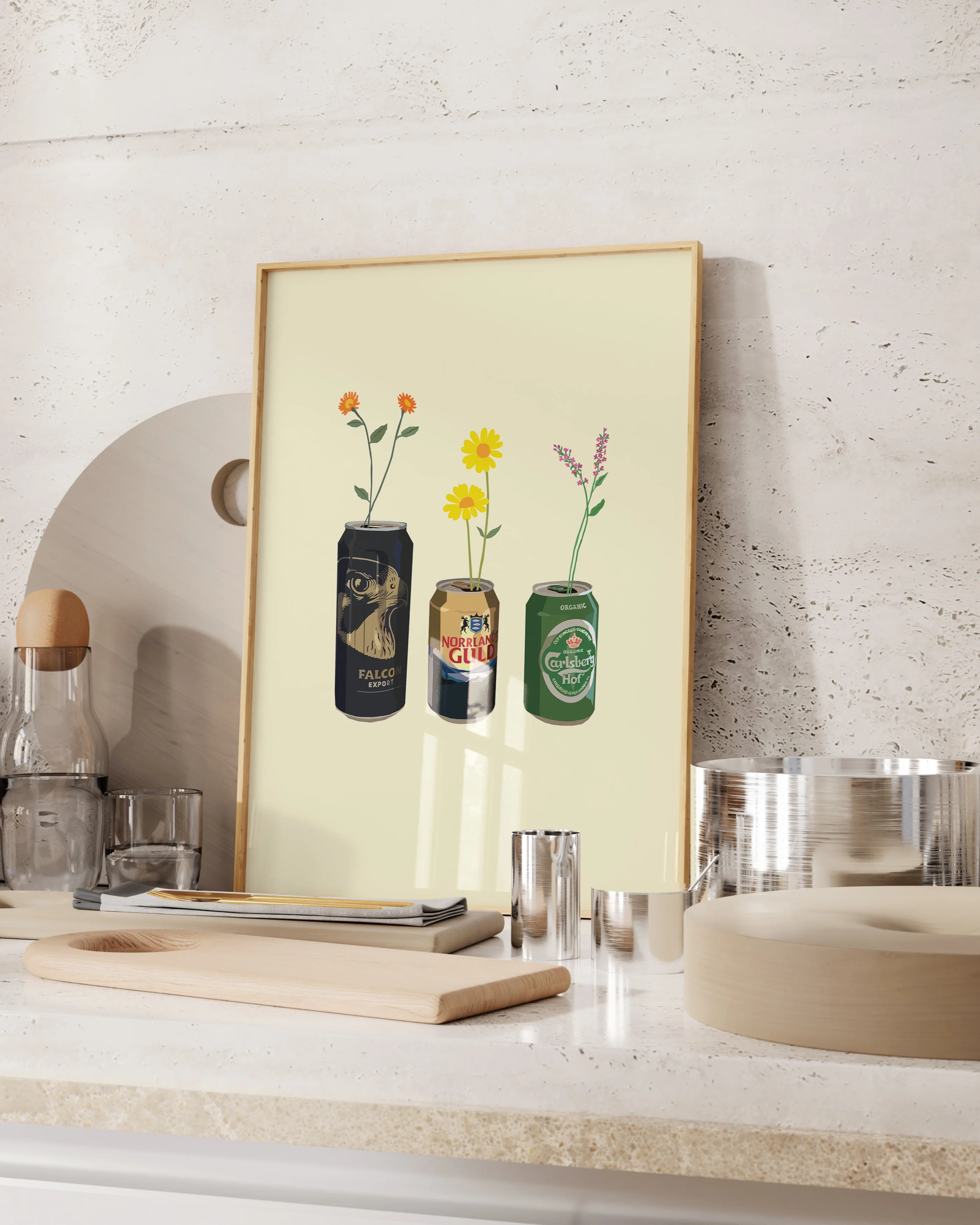 Sprouting Beer Cans Poster - Image 4