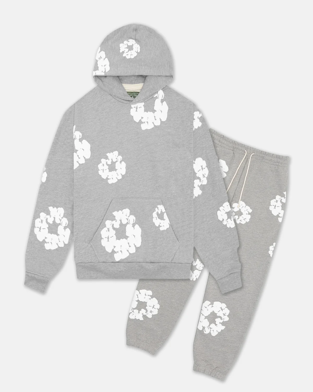 The Cotton Wreath Grey Tracksuit - Image 2