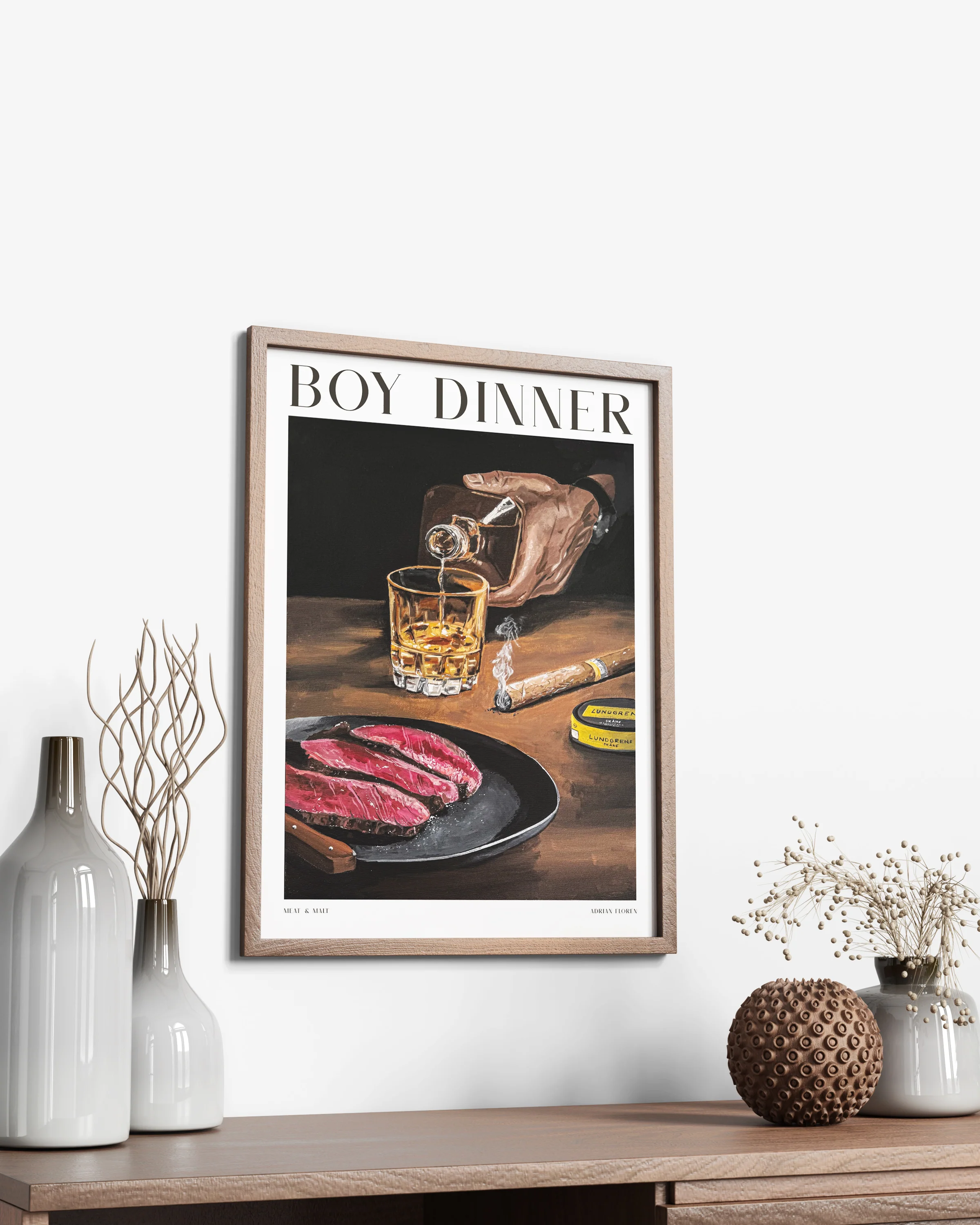 "Boy Dinner" Poster - Image 3