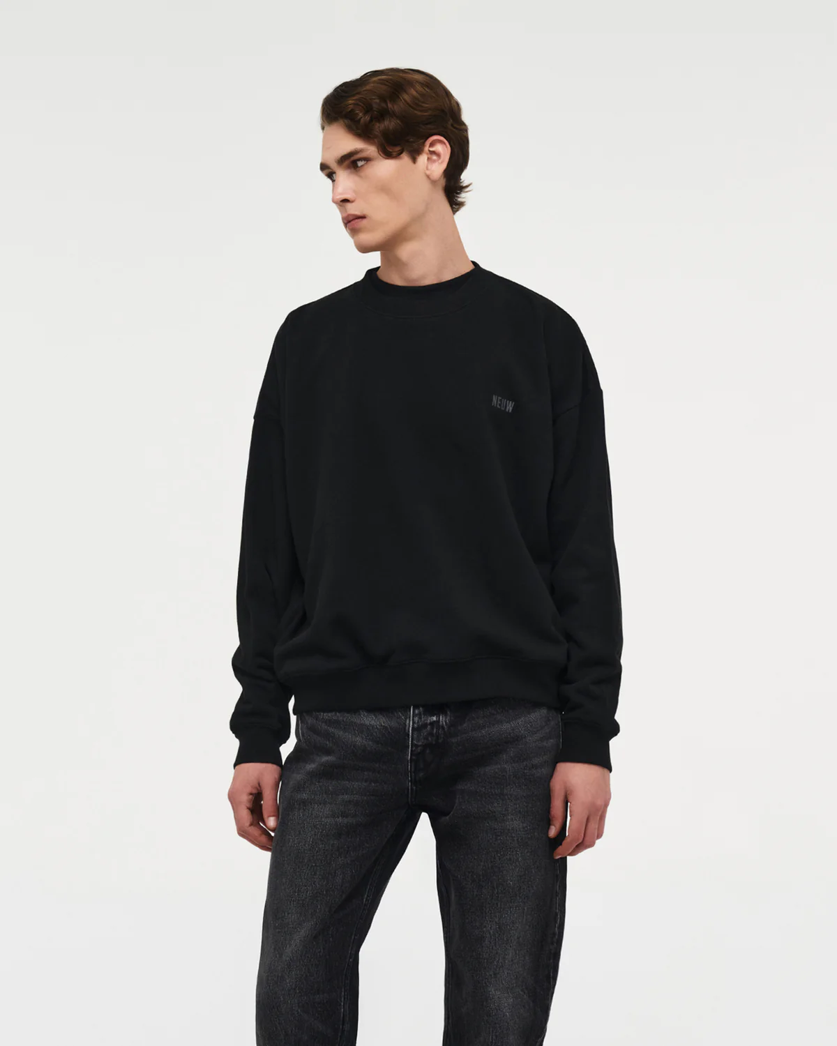 Wordmark Crewneck "Black" - Image 2
